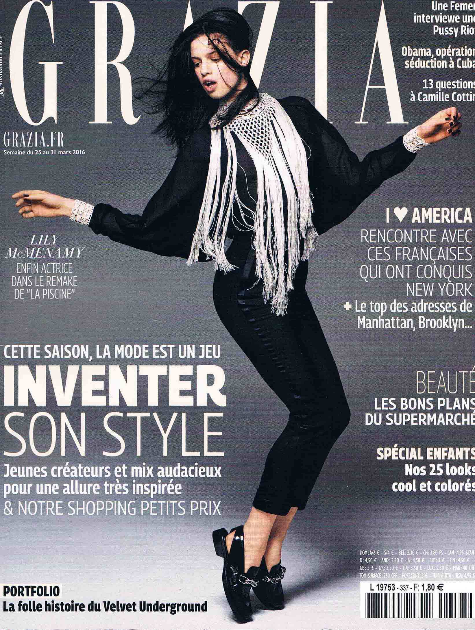GRAZIA MARS16 COUV
